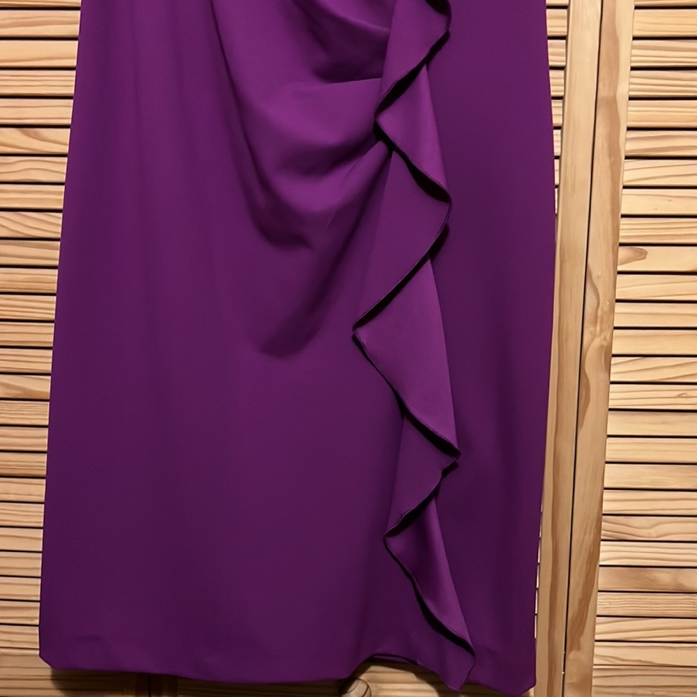 PLUS - Ruffled Sheath Dress - Picture 5 of 5